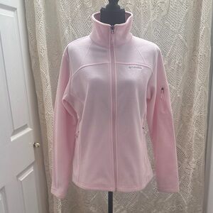 Columbia Women's Light Pink Fleece Full Zip Jacket